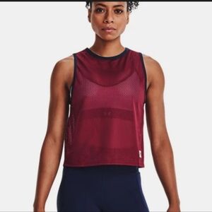 Women's Under Armour Playback Retro Mesh Tank Top NWT